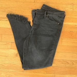 Joe’s Black jeans - Callie crop bootcut asymmetrical frayed